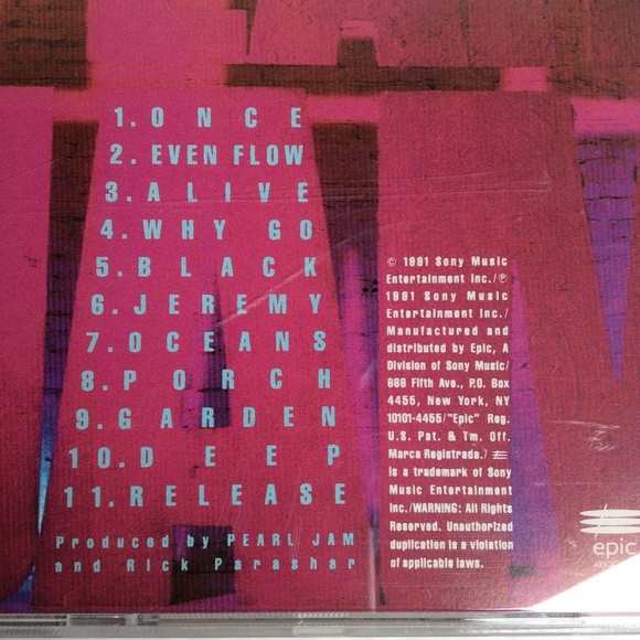 Ten by Pearl Jam (CD, 1991) - Picture 4 of 8